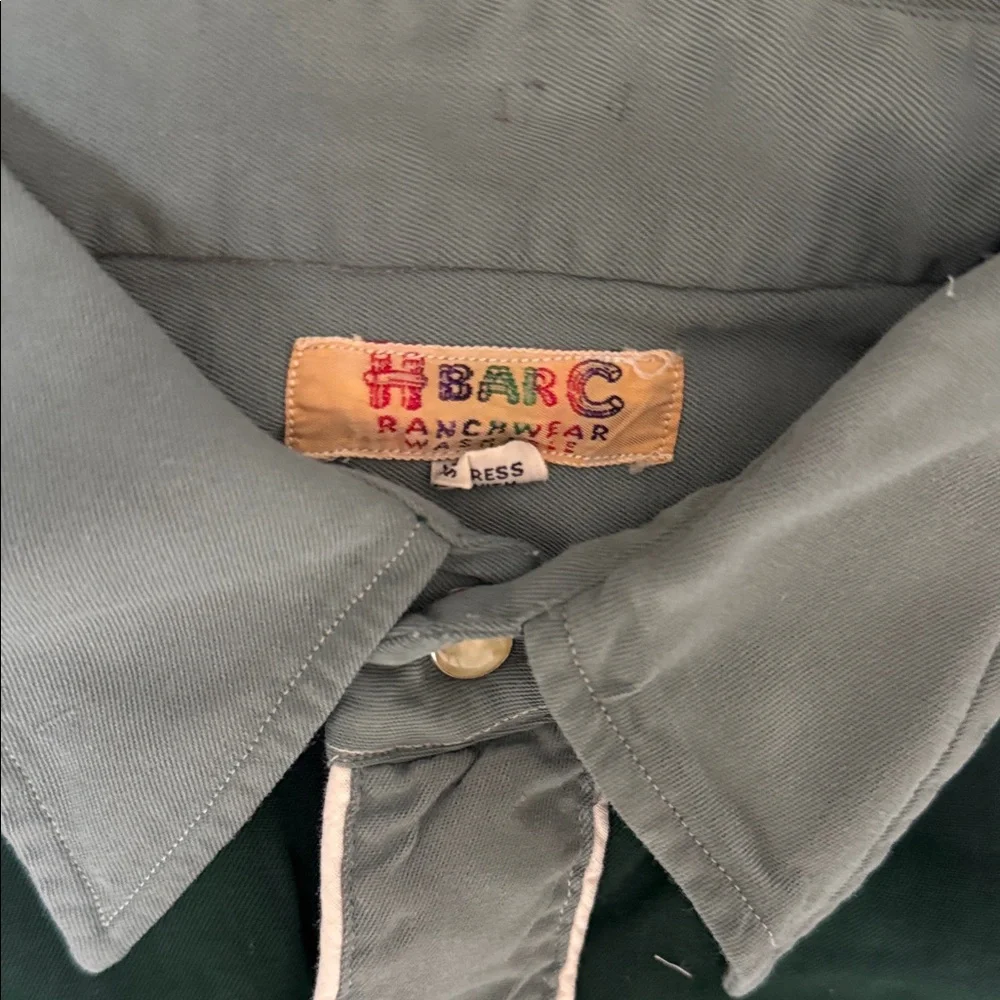 H Bar C Ranchwear Western Shirt in Emerald Sage - Picture 2 of 12